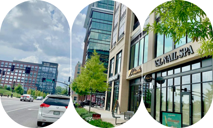 Professional nail technician working on client at VSL Nail Spa Capital View