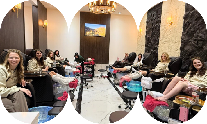 Relaxing spa environment at VSL Nail Spa Capital View in Nashville TN