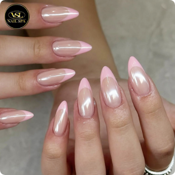 Beautiful manicure design by VSL Nail Spa Capital View